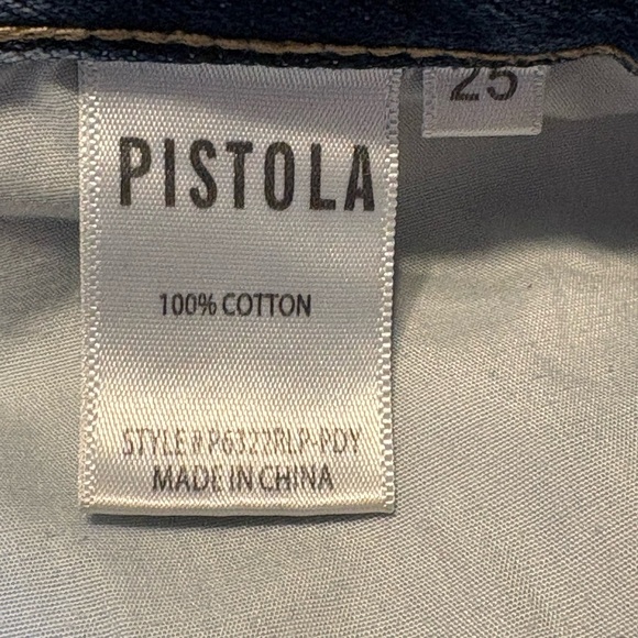 Pistola Cassie Super High Rise Straight Jeans in Play Day - Distressed 25 - Picture 16 of 16